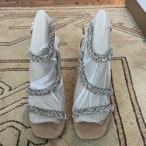 Size 8 Jessica Simpson rhinestone strappy heels